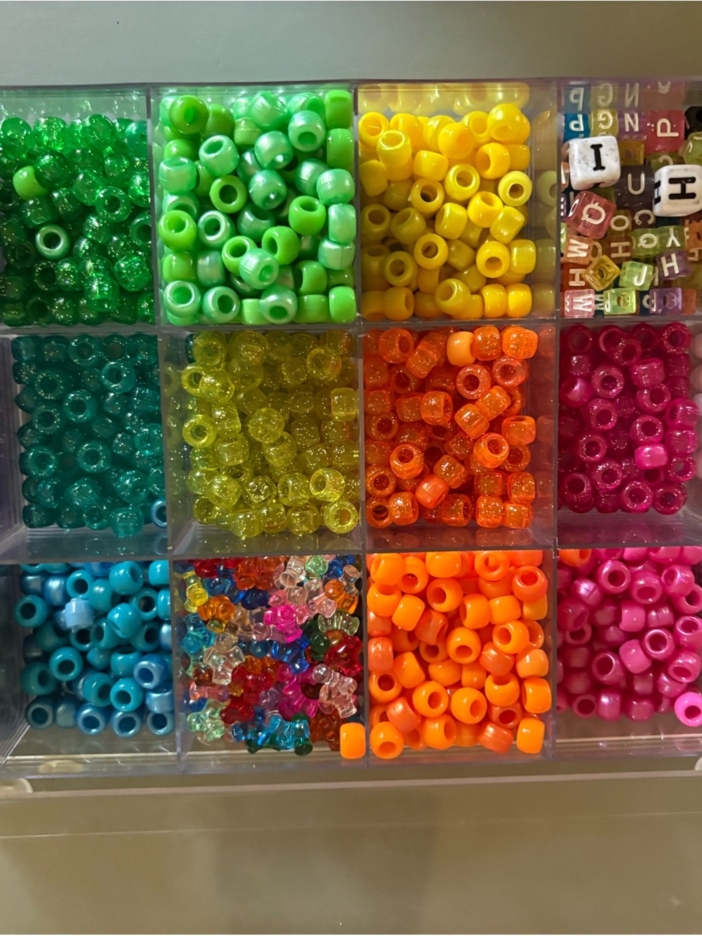 Assorted Bright Kids Beads - Multi-Color Craft Kit
